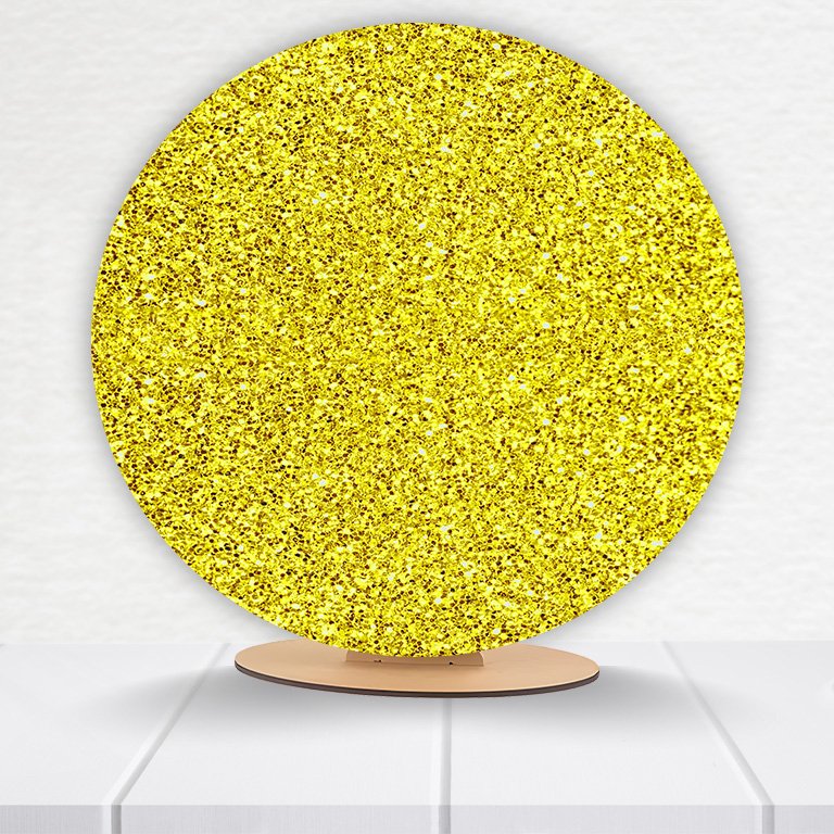 Painel Redondo Glitter 50x50cm  PAINEL018
