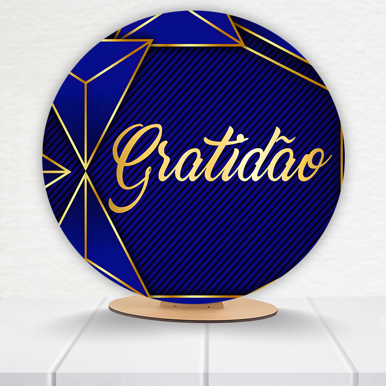Painel Redondo Gratidão 50x50cm  PAINEL854 - Imagem 6