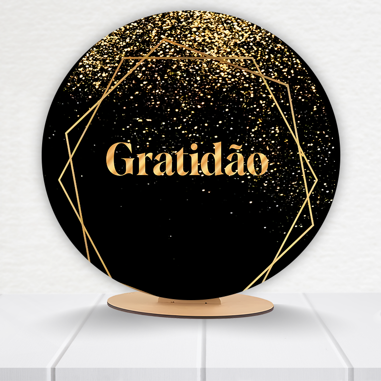 Painel Redondo Gratidão 50x50cm  PAINEL164 - Imagem 19