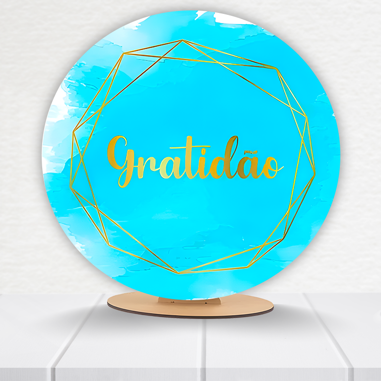 Painel Redondo Gratidão 50x50cm  PAINEL164 - Imagem 12