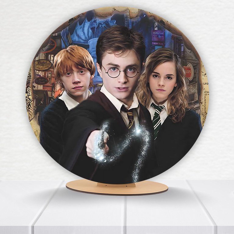 Painel Redondo Harry Potter 50x50cm  PAINEL053 - Imagem 17