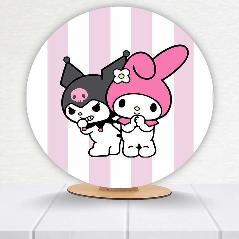Painel Redondo Hello Kitty 50x50cm - Imagem 17