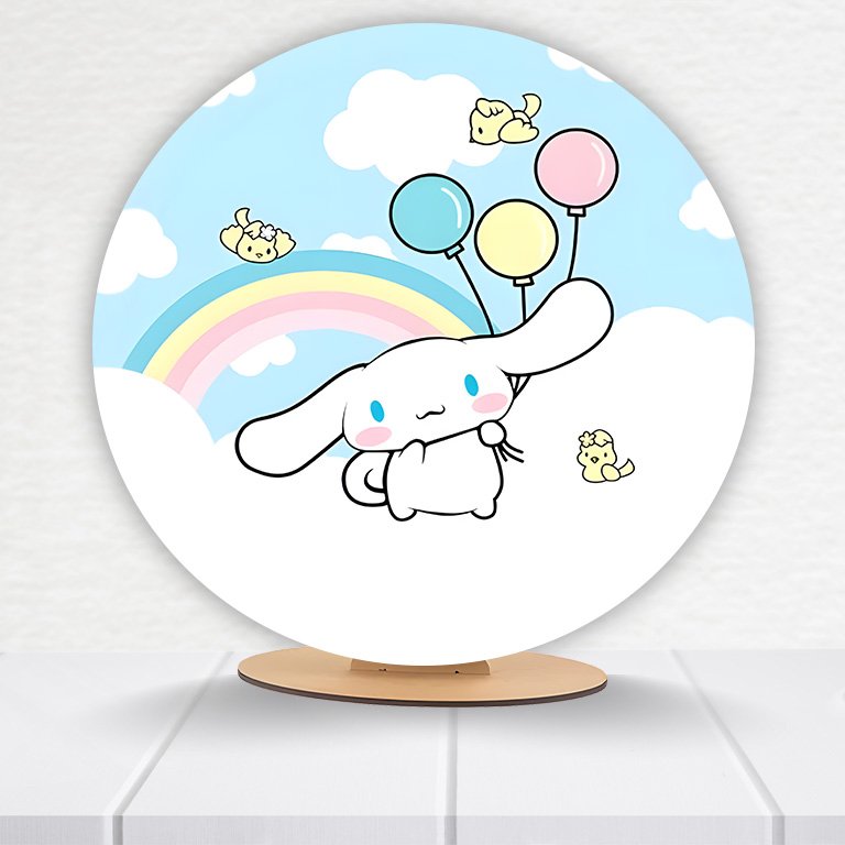 Painel Redondo Hello Kitty 50x50cm  PAINEL466 - Imagem 6