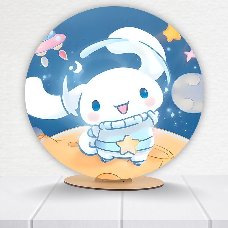 Painel Redondo Hello Kitty 50x50cm  PAINEL466 - Imagem 7