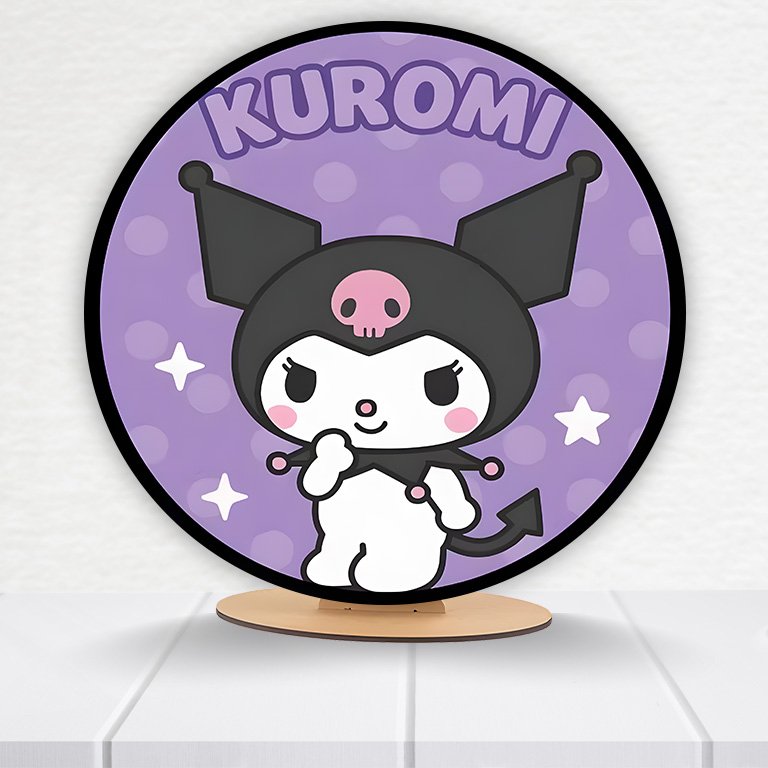 Painel Redondo Hello Kitty 50x50cm  PAINEL466 - Imagem 3