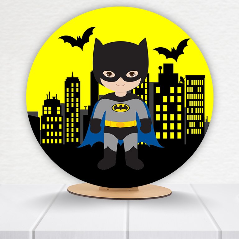 Painel Redondo Batman 50x50cm  PAINEL169 - Imagem 7