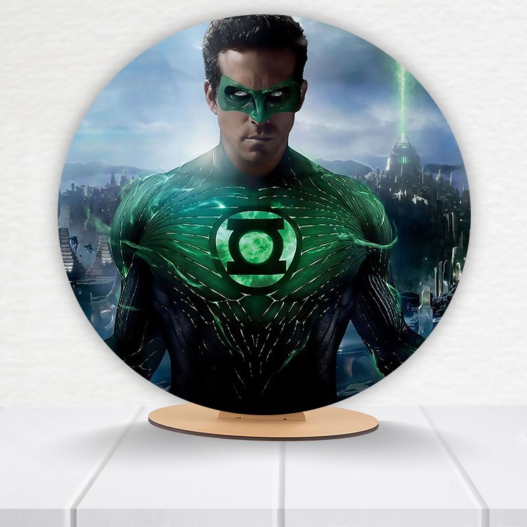 Painel Redondo Lanterna Verde 50x50cm  PAINEL748 - Imagem 2