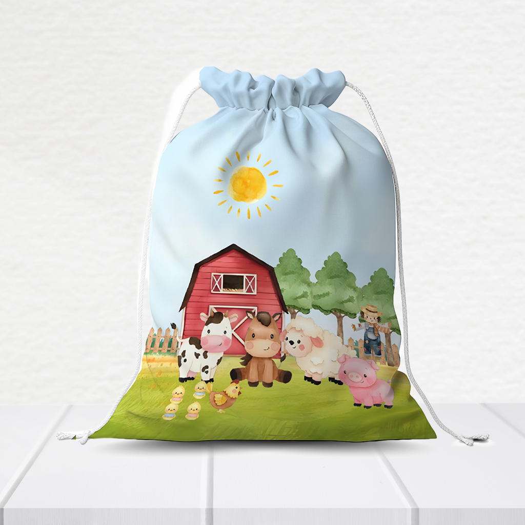 Sacolinha Personalizada Fazendinha 20Cm X 15Cm - Imagem 2
