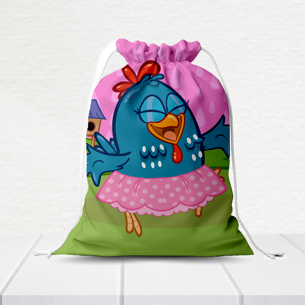 Sacolinha Personalizada Galinha Pintadinha 20Cm X 15Cm  SACOLI633