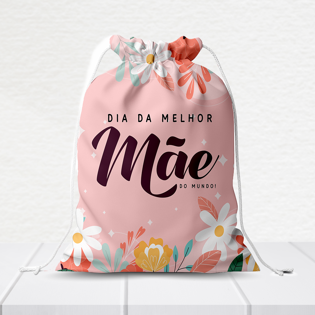 Sacolinha Personalizada Dia Das Mães 20Cm X 15Cm  SACOLI254 - Imagem 3
