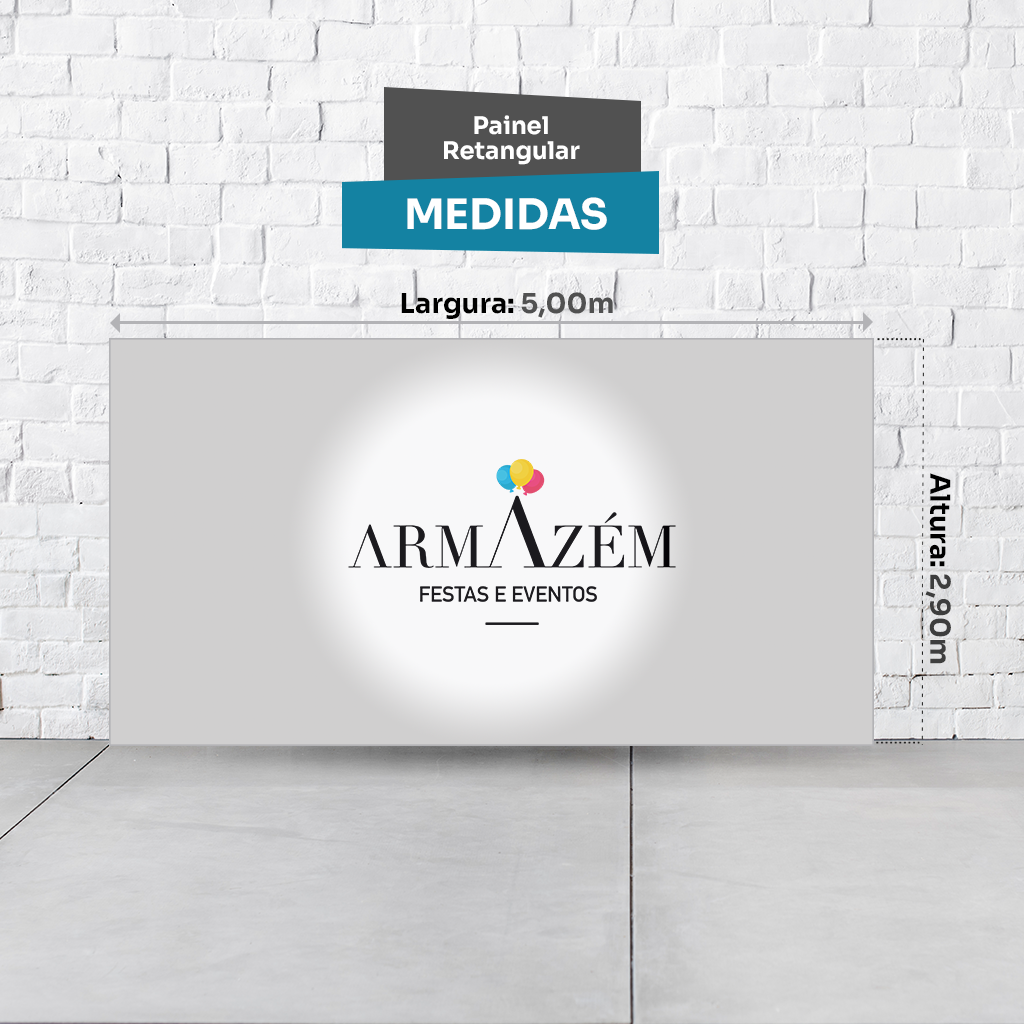 Painel Retangular Tema Blaze Em Tecido Oxford 100% Poliéster - Imagem 2