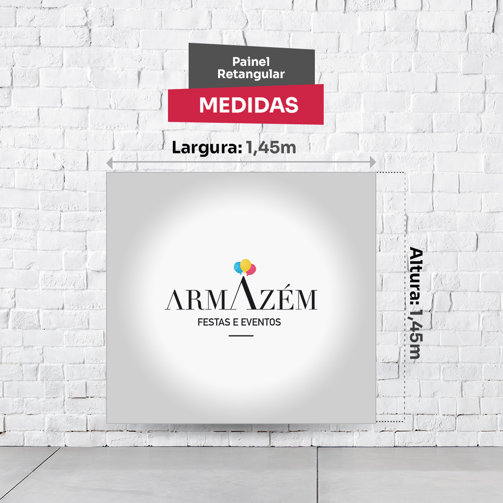 Painel Retangular Tema Encanto Em Tecido Oxford 100% Poliéster - Imagem 1