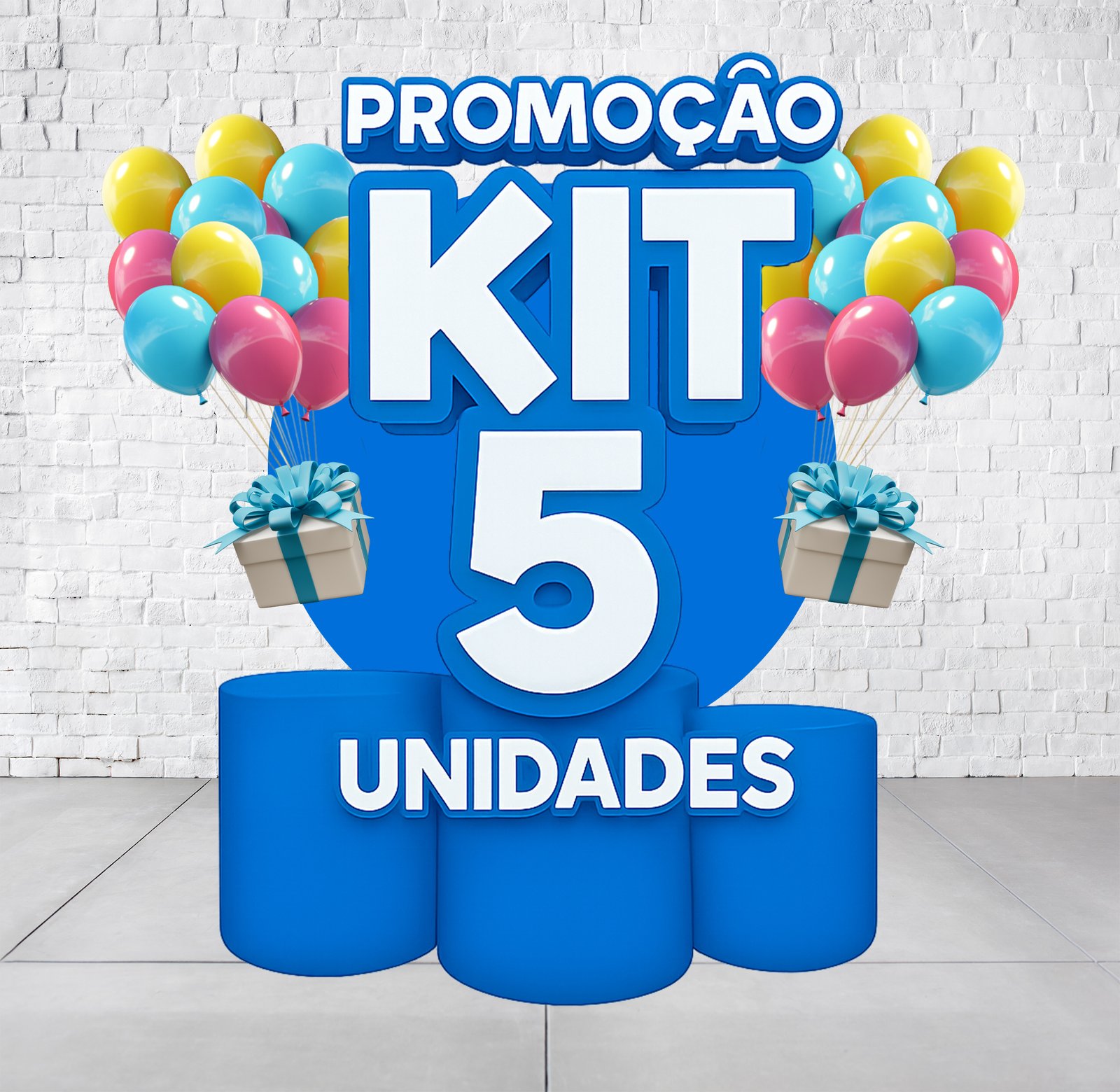 Kit Painel Redondo + Trio de Cilindros