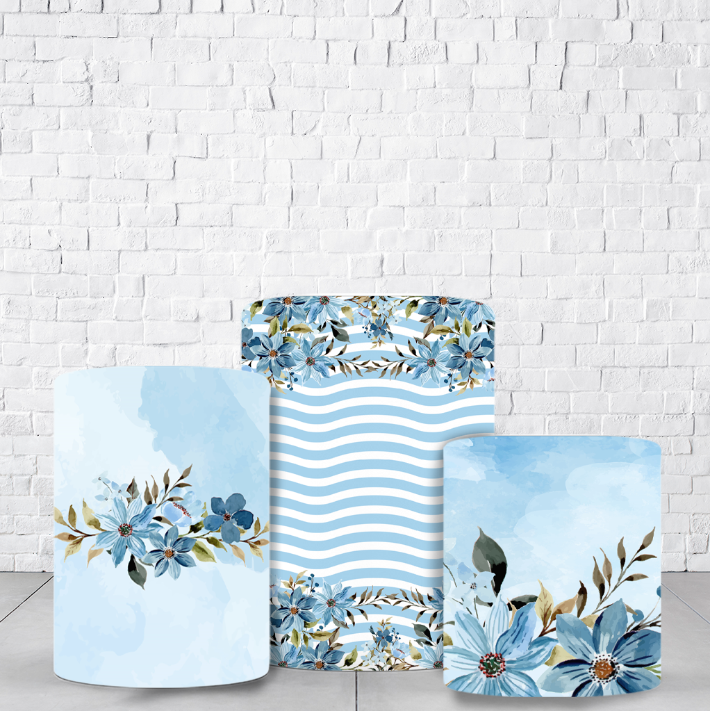 Trio de Cilindros Para Festas Dia Das Mães Em Tecido Helanca C/Elástico - Imagem 1