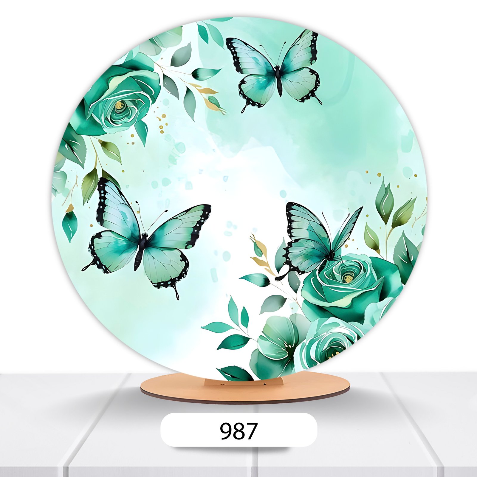 Painel Redondo Borboleta 50x50cm - Imagem 7