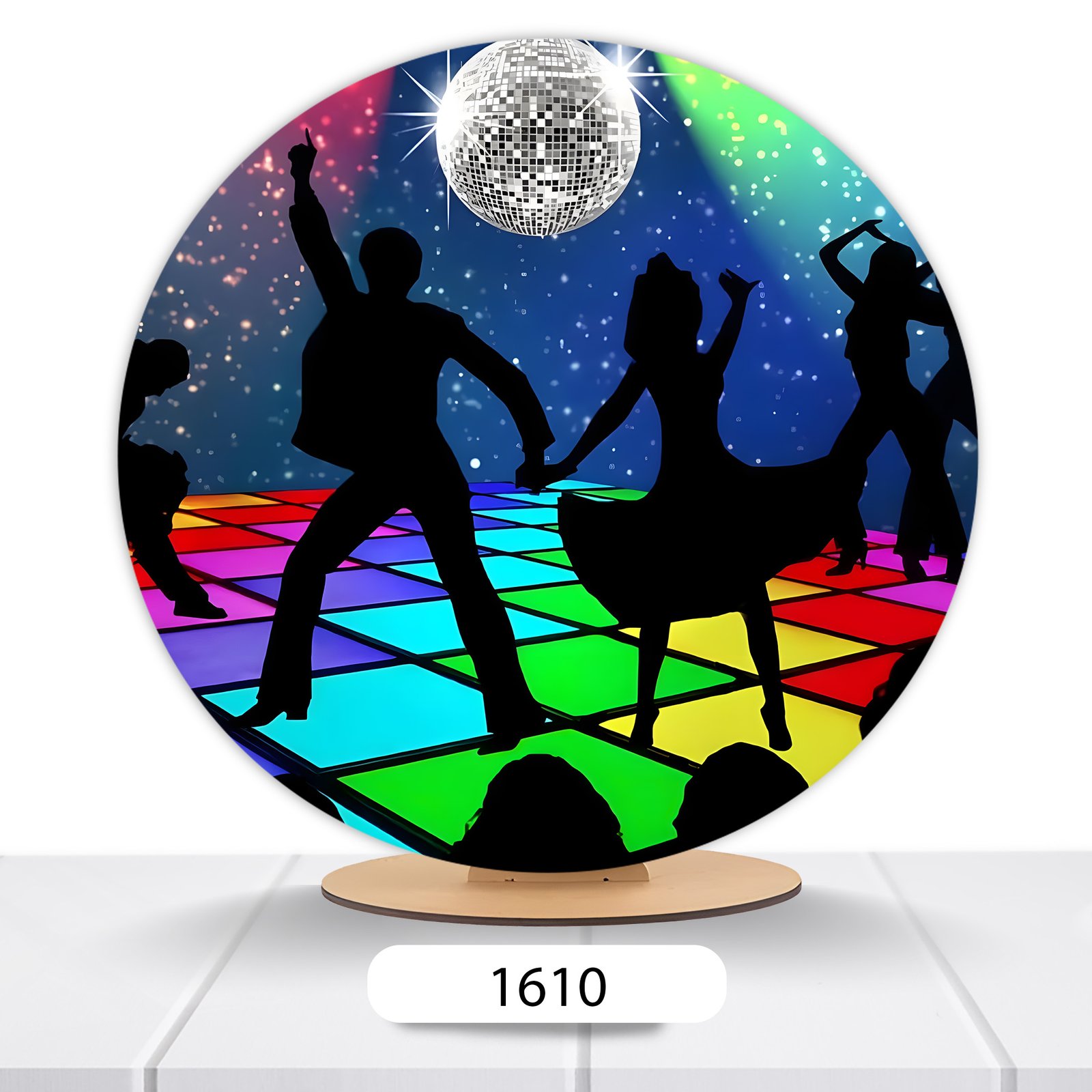 Painel Redondo Disco/Discoteca 50x50cm - Imagem 3