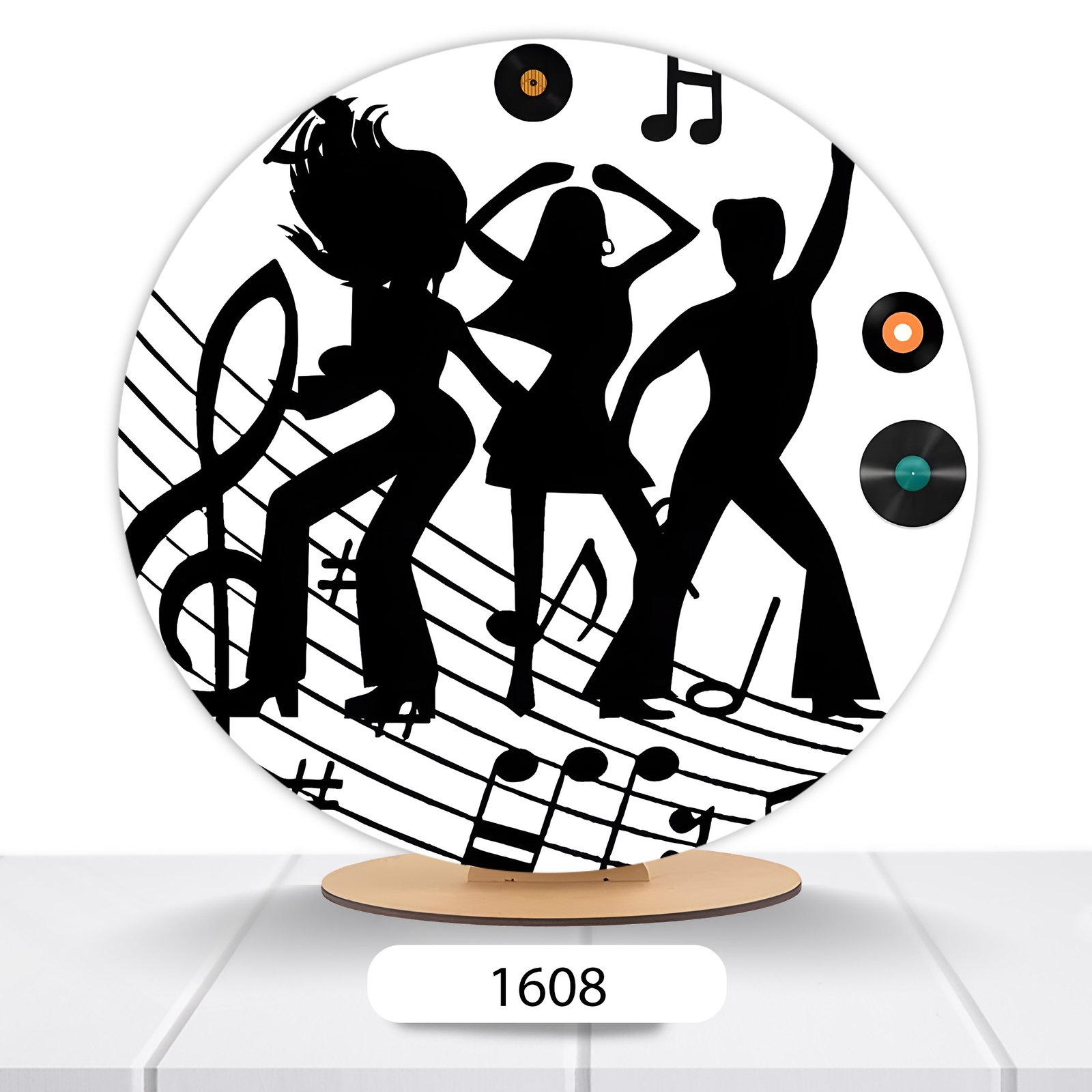 Painel Redondo Disco/Discoteca 50x50cm - Imagem 2