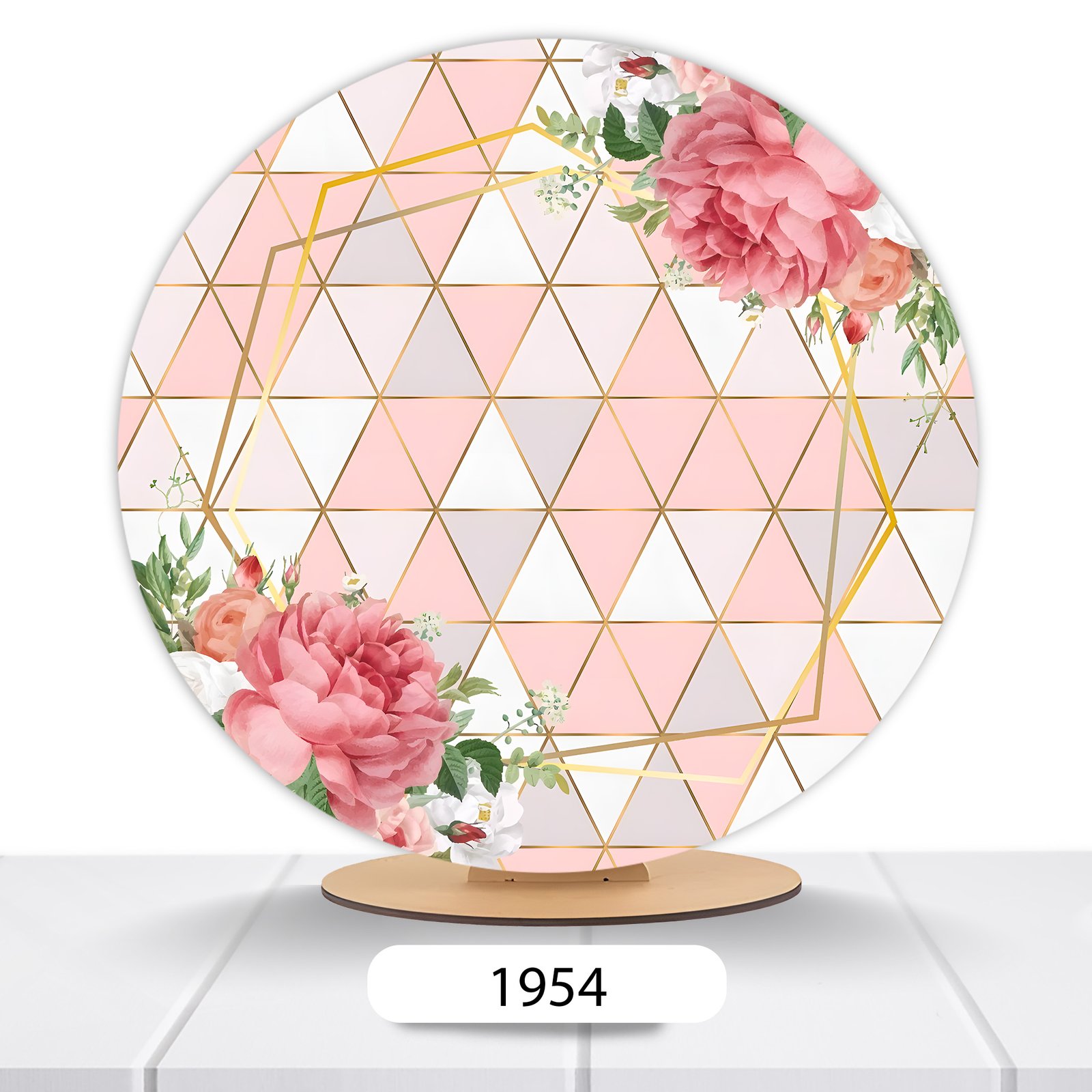 Painel Redondo Flores 50x50cm - Imagem 11