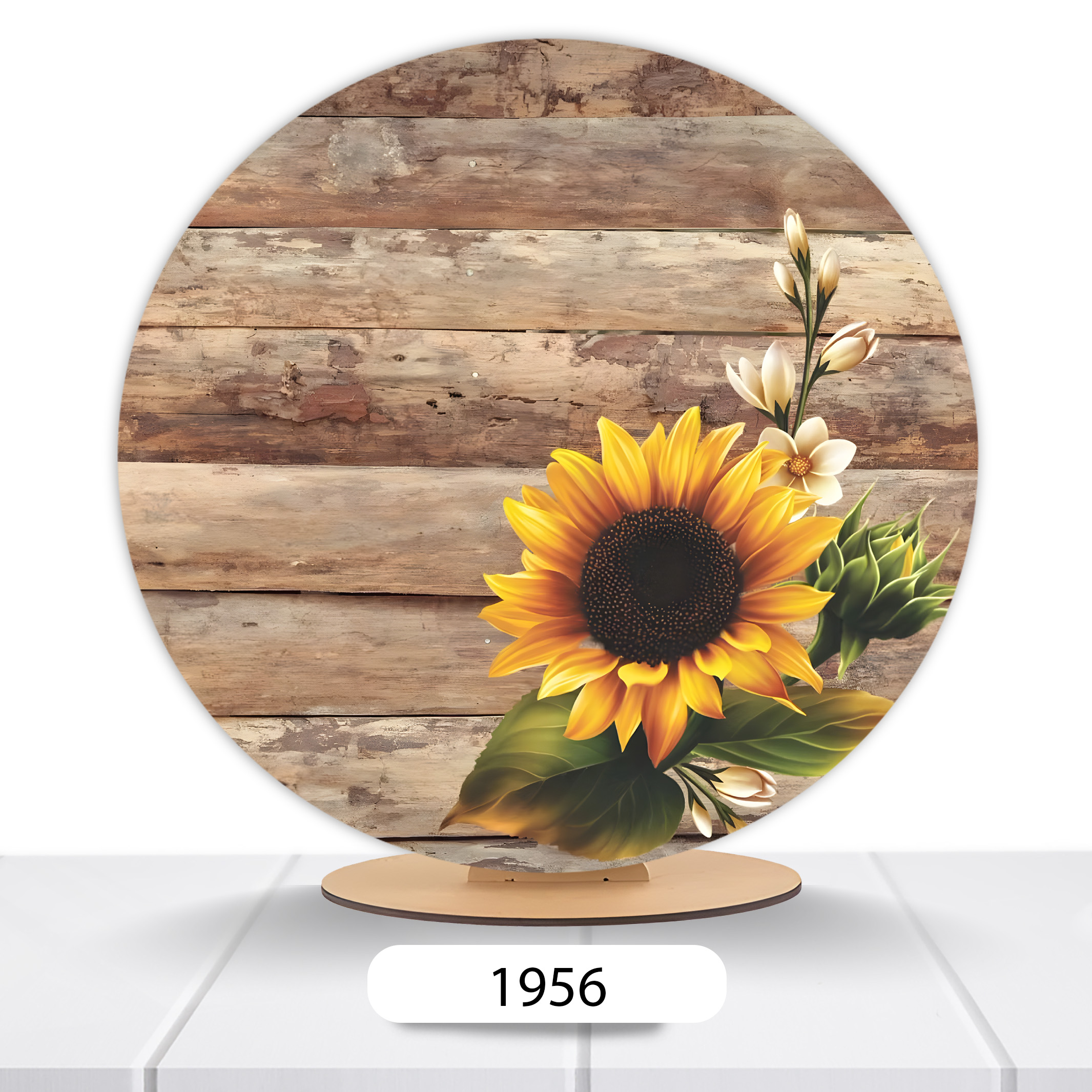 Painel Redondo Flores 50x50cm - Imagem 13