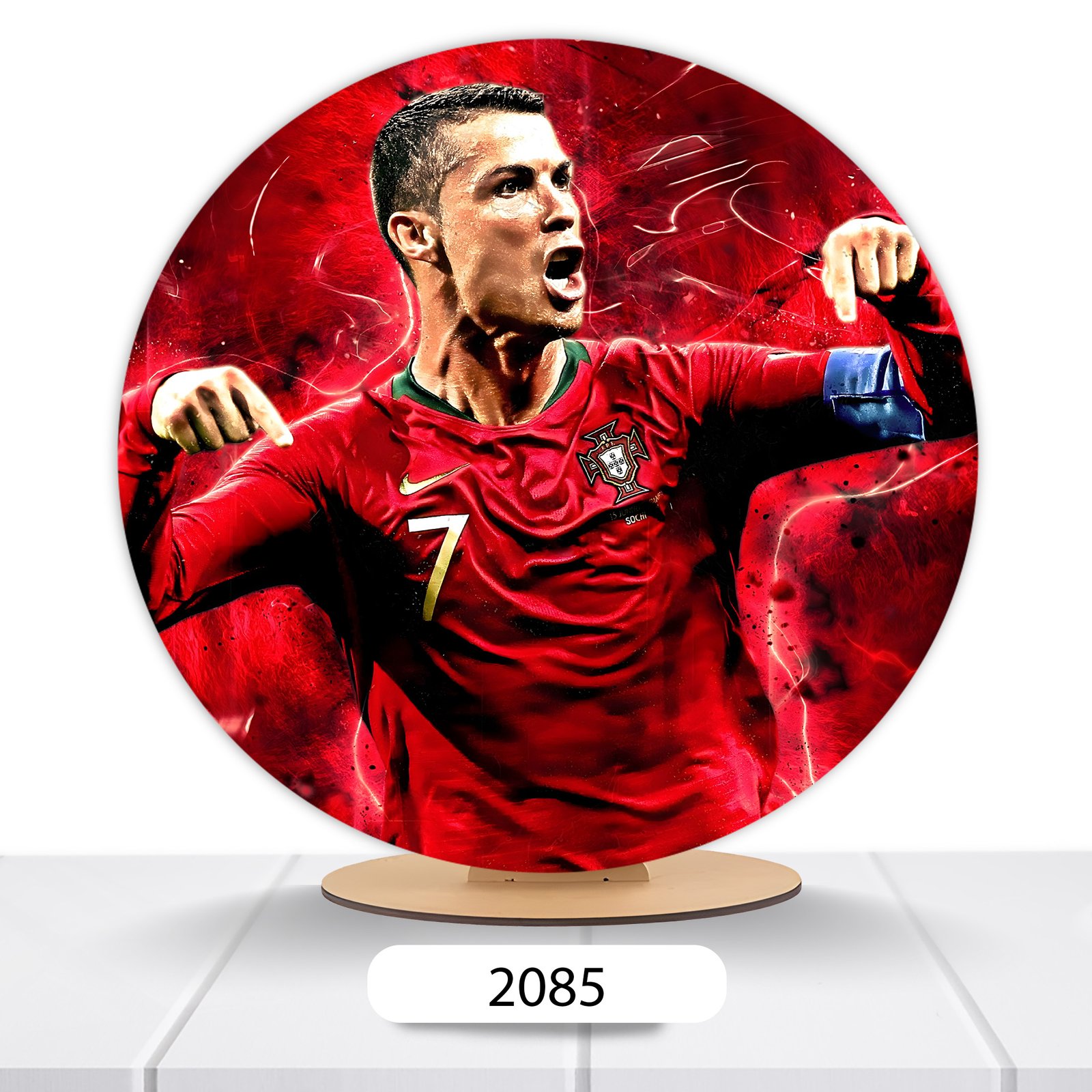 Painel Redondo CR7 50x50cm