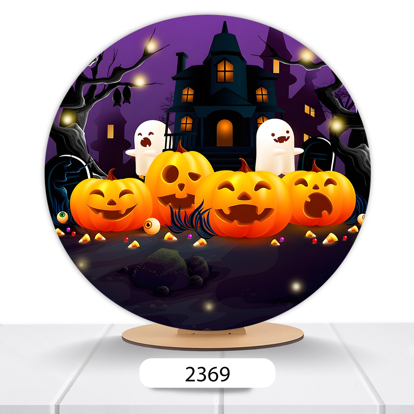 Painel Redondo Halloween 50x50cm - Imagem 8