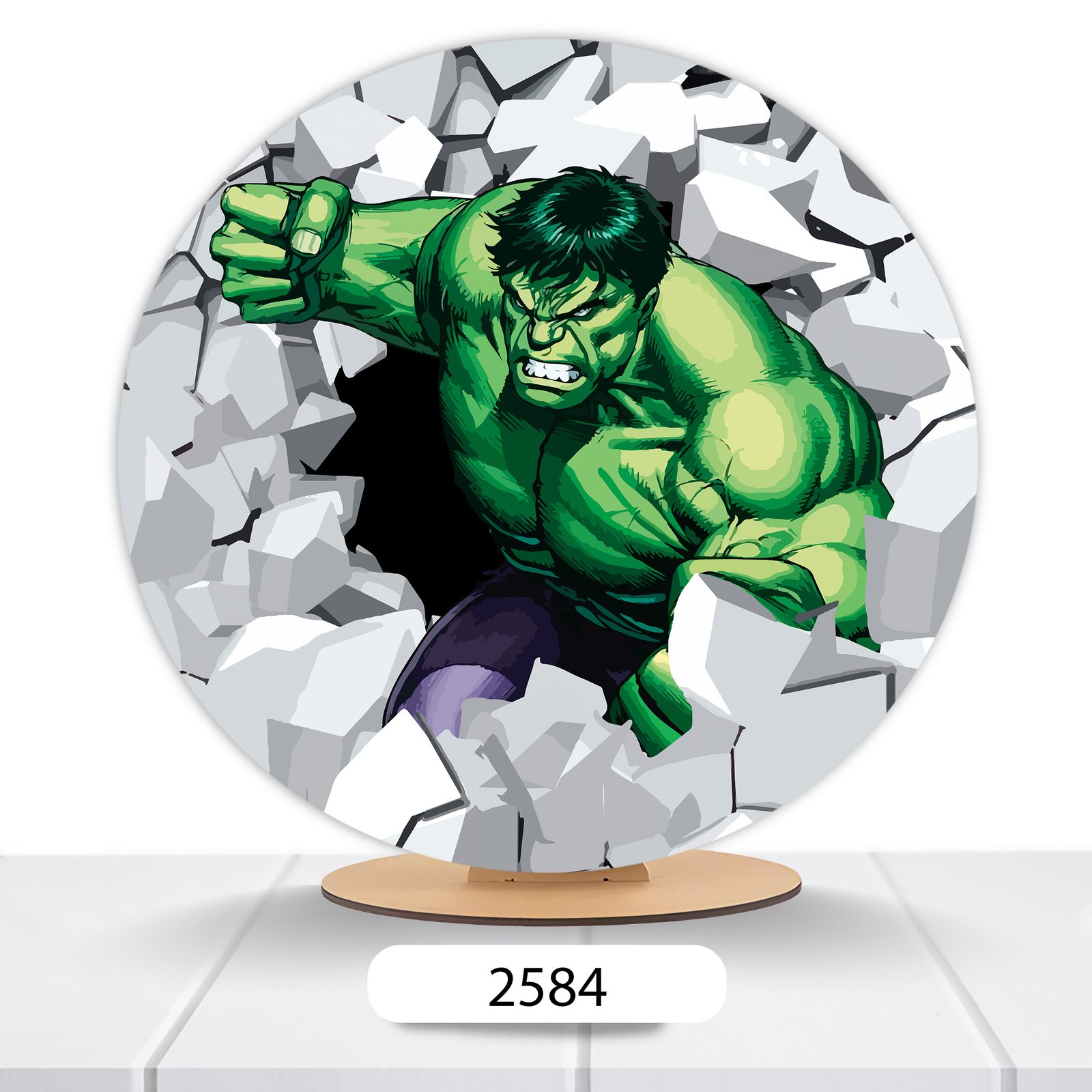 Painel Redondo Hulk 50x50cm - Imagem 4