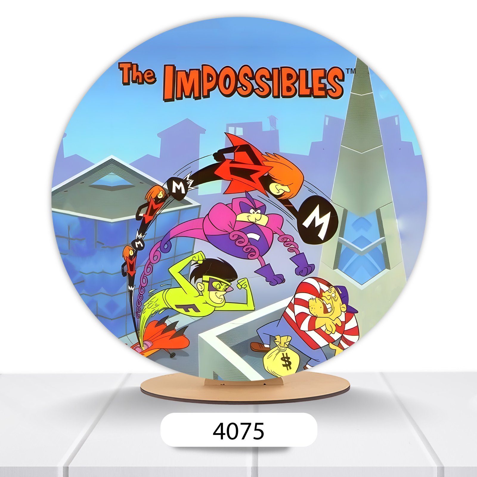 Painel Redondo The Impossibles 50x50cm