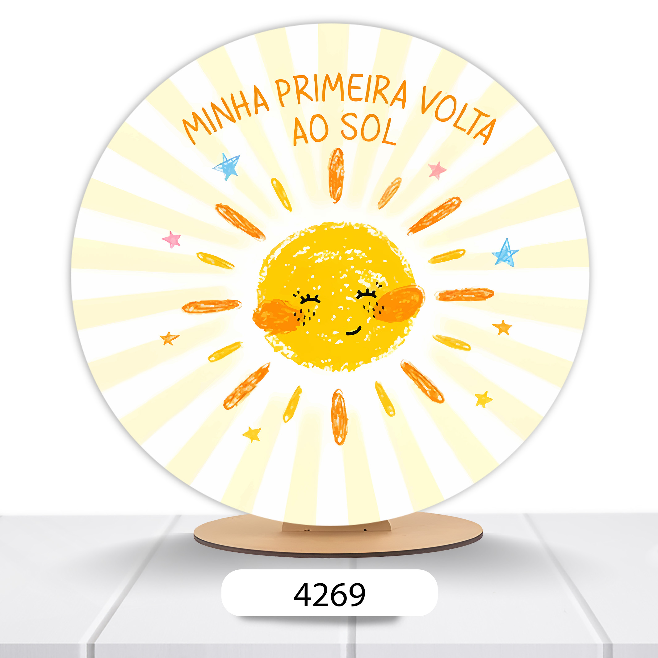 Painel Redondo Volta Ao Sol 50x50cm - Imagem 4