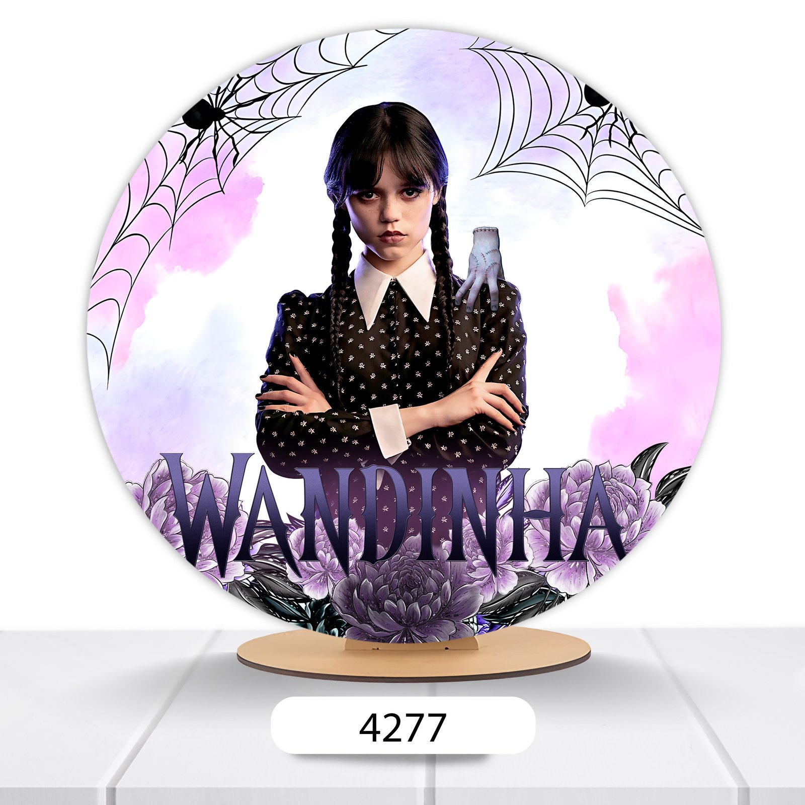 Painel Redondo Wandinha 50x50cm - Imagem 5